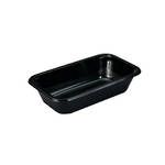 CPET Oblong Tray Black 800ml 215 x 127 x 50mm 420/ctn