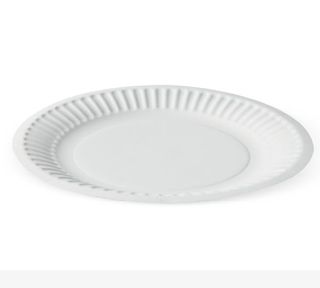 Paper Plate White 18cm 125/pkt