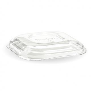 PET Dome Lid (to suit 280 & 480ml Bio Square Containers) 600