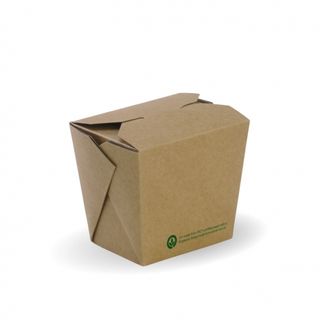 Kraft Square Food Box 16oz 75 x 85 x 110mm