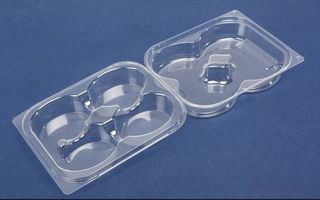 Tray Clear Friand Tray 4 pack - 200/ctn