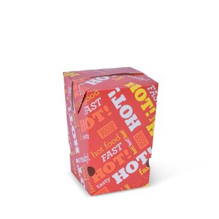 Hot Food 2 Go Small Chip Box 75x75x100mm 500/Ctn