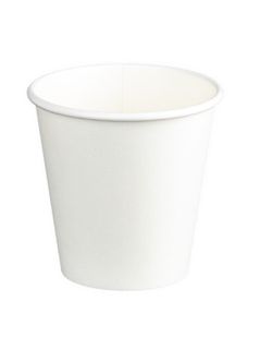 Plain White Hot Cup PE Single Wall 285ml 8oz 1000/ctn