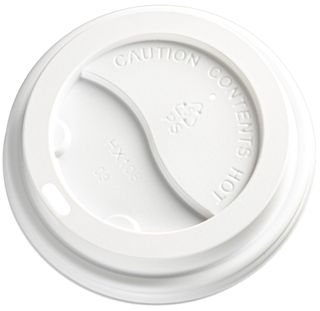 PE White Lids 90mm for Hot Cup  8 / 12 / 16oz 1000/ctn
