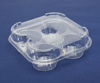 Muffin 4 Pack Clamshell 160x160x55mm (Ctn) 100