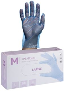 Polyethylene Gloves Blue -Medium 2000/ctn