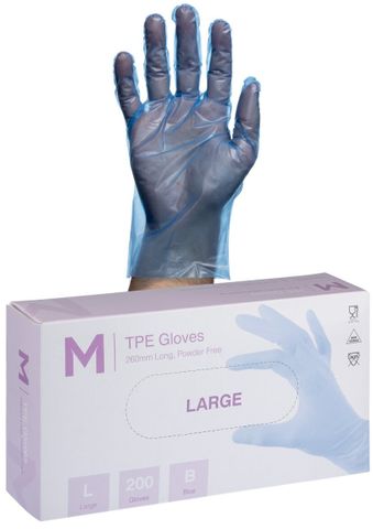 Polyethylene Gloves Blue -Medium 2000/ctn