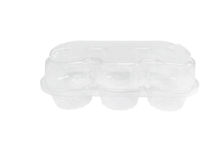 6 Muffin Cup with Lid 160 x 240 x 55mm 500/ctn