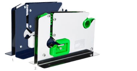 Bag Neck Dispenser with Cutter - Metal Finish 9mm