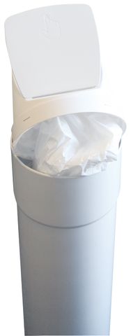 White Terracycle Sanitary Bin (without Plinth)