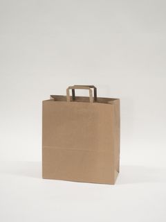 Carry Bag Flat Fold Handle 80gsm 320 x 150 x 340mm 200/ctn