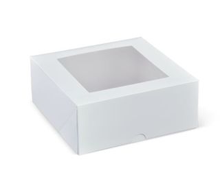 Patisserie Box Square with Window 7" 180x180x75mm (Ctn) 200