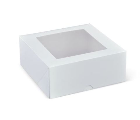 Patisserie Box Square with Window 7" 180x180x75mm (Ctn) 200