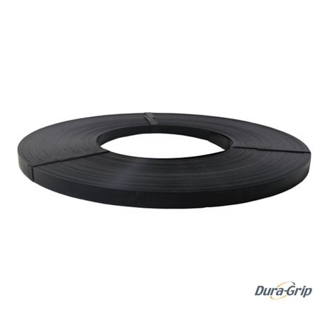 Black Ribbon Wound Steel Strapping 15.9 mm x 0.50 mm Dura-Grip SS-16050R-RD