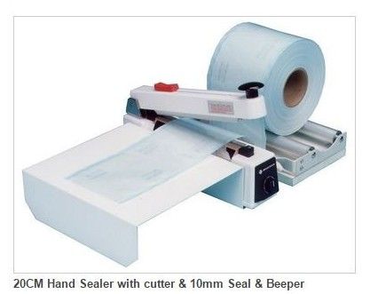 Impulse Hand Sealer & Cutter 200 mm with 10 mm Seal Pacmasta PS-2010HC