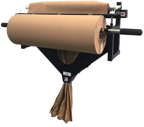 Pac-King Heavy Duty Kraft Paper Dispenser with Crumple Device-Wall Mounted 600 mm