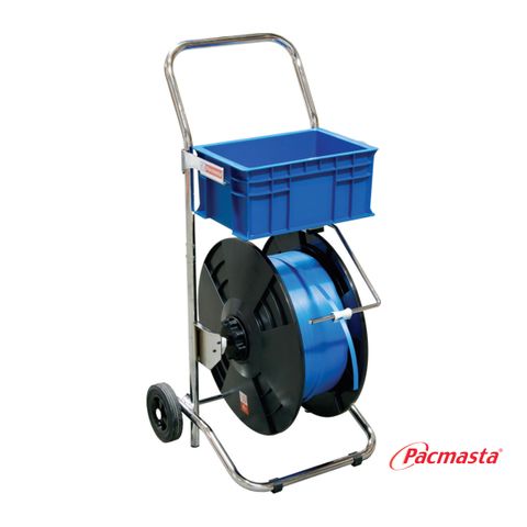 Mobile Strap Dispenser with Plastic Discs & Bucket for PP Strap - Pacmasta PMC-100