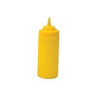 SQUEEZE BOTTLE YELLOW 480ML WIDE MOUTH