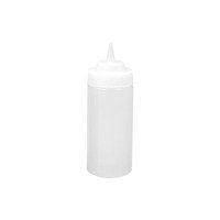 SQUEEZE BOTTLE CLEAR-480ML WIDE MOUTH
