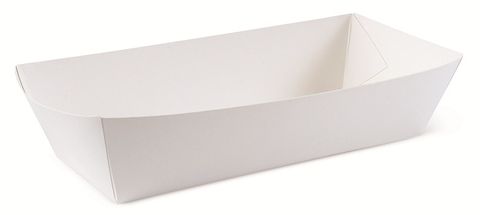 HOT DOG TRAY WHITE 190X70X50 (SLV)