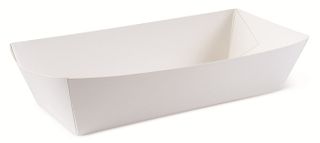 HOT DOG TRAY WHITE 190X70X50MM (SLV)