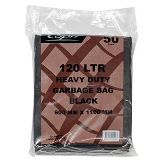 120 LTR BIN LINER HDPE BLACK (SLV)