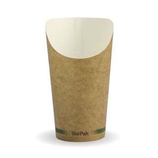 CHIP CUP 16OZ KRAFT BCH-16 (SLV)