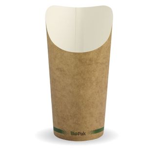 CHIP CUP 32OZ KRAFT BCH-32 (SLV)