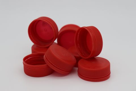PET LID RED TO FIT BOTTLES