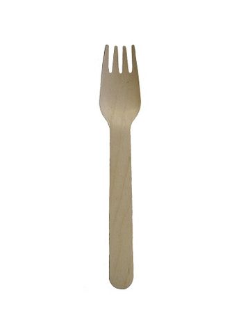 FORK WOODEN (100) (PKT)