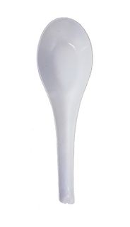 CHINESE SOUP SPOON WHITE (SLV)