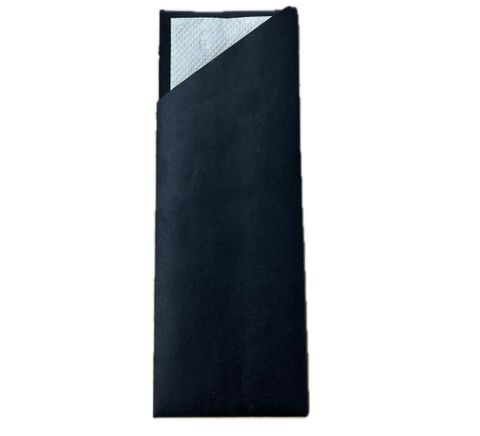 POCHETTA 2PLY BAMBOO NAP BLACK POUCH