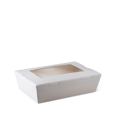 MEDIUM WINDOW LUNCH BOX WHITE (SLV)