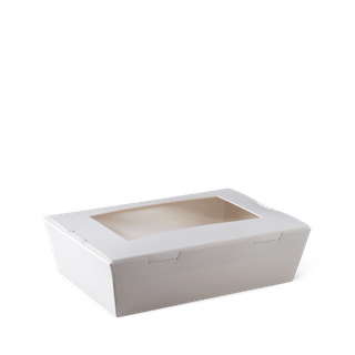 MEDIUM WINDOW LUNCH BOX WHITE (SLV)