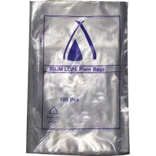 POLY BAG 12'X10' (25UM)  305X255MM SLV