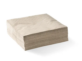 2 PLY KRAFT COCKTAIL NAPKIN BIOPAK (SLV)