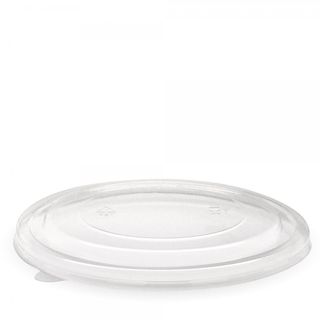 1300ML KRAFT BIOBOWL PET LID-CLEAR SLV