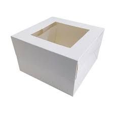 WINDOW 6X6X4 CAKE BOX