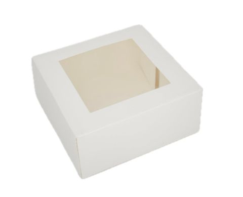 WINDOW 7X7X4 CAKE BOX