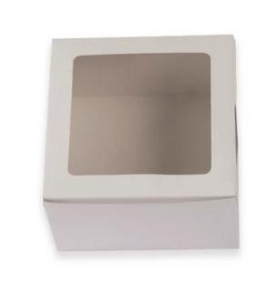 WINDOW 7X7X4 CAKE BOX