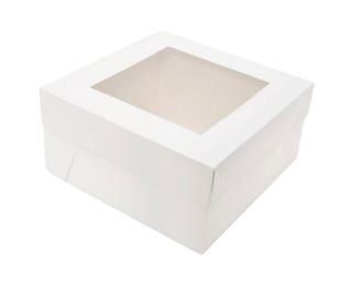 WINDOW 13X13X4 CAKE BOX