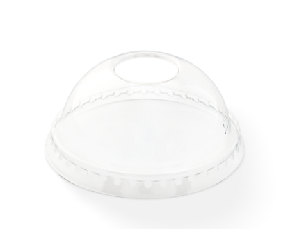 DOME LID ROUND TO FIT 5OZ CUPS 85MM (SLV)