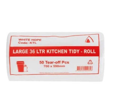 36 LTR BIN LINER LG WHITE