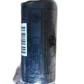 18 LTR KITCHEN TIDY BIN LINER BLACK (SLV)