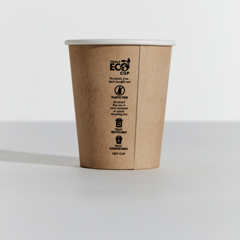 8OZ KRAFT TRULY ECO S/W CUPS 80MM SLV