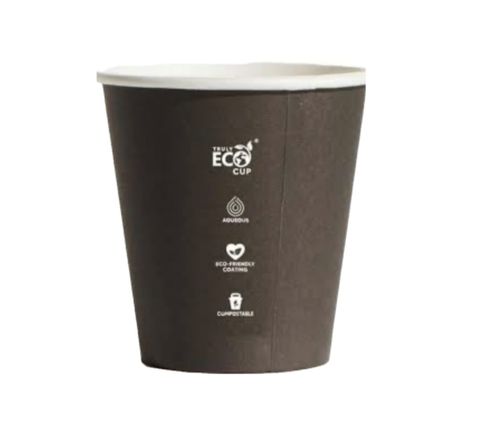 8OZ BLACK TRULY ECO S/W CUPS UNI/SQUAT (SLV)