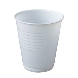 WATER CUP WHITE 6OZ 185ML SLV