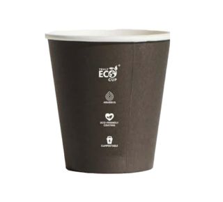 8OZ BLACK TRULY ECO S/W CUPS UNI/SQUAT CTN
