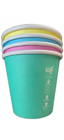 8OZ PASTEL TRULY ECO S/W CUPS UNI/SQUAT CTN