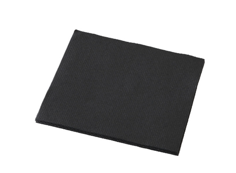 2 PLY 1/4 FOLD BLACK DINNER NAPKIN (SLV)